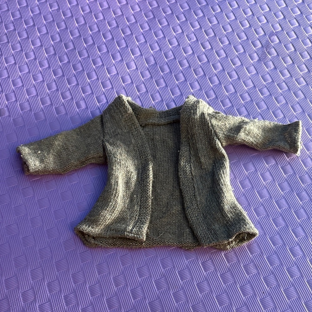 Gray Knit Cardigan
